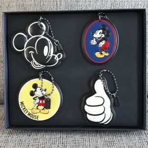 NIB Coach Mickey Hangtag Set